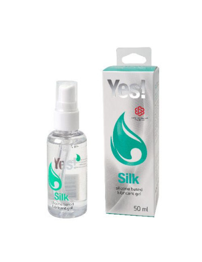 Силиконовая гипоаллергенная вагинальная смазка Yes Silk - 50 мл.