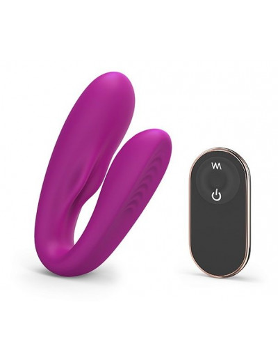 Лиловый вибратор для пар Match Up Couple Vibrator with Remote Control