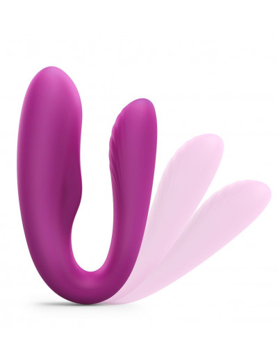 Лиловый вибратор для пар Match Up Couple Vibrator with Remote Control