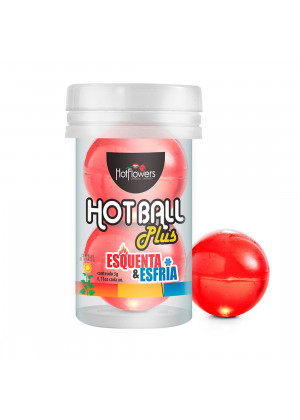 Лубрикант на масляной основе Hot Ball Plus с охлаждающе-разогревающим эффектом (2 шарика по 3 гр.)