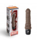 Коричневый вибратор-реалистик 6  Realistic Vibrator - 17 см.