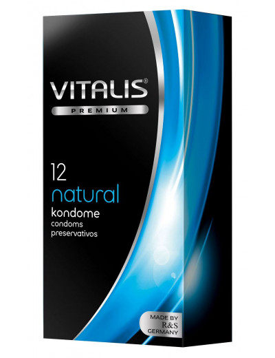 Классические презервативы VITALIS PREMIUM natural - 12 шт.