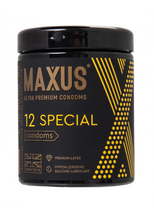 Презервативы с точками и рёбрами MAXUS Special - 12 шт.