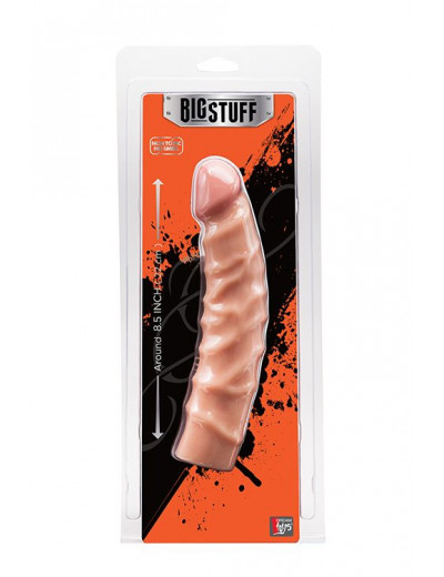 Телесный фаллоимитатор BIGSTUFF DONG 8.5INCH - 22 см.