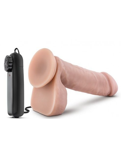 Телесный вибратор THE GOALIE 8INCH DILDO  - 20,3 см.