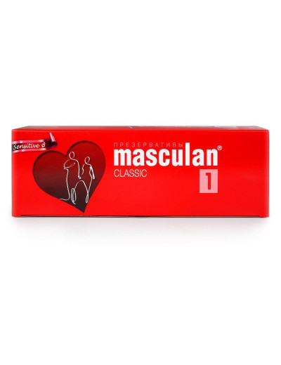 Нежные презервативы Masculan Classic 1 Sensitive - 150 шт.