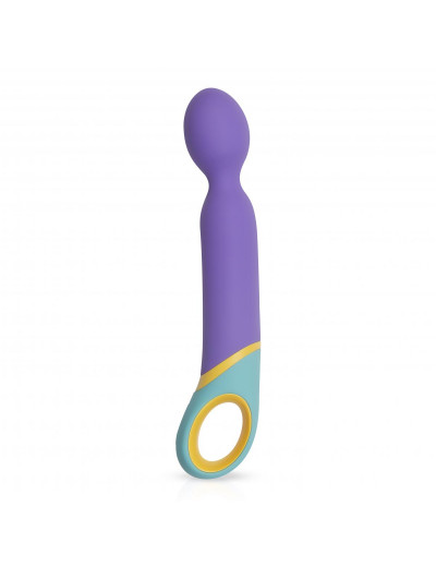 Фиолетовый вибромассажер Base Wand Vibrator - 24 см.