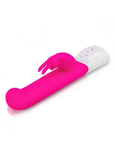 Розовый вибромассажер для G-точки Come hither G-Spot Rabbit - 24,5 см.