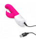 Розовый вибромассажер для G-точки Come hither G-Spot Rabbit - 24,5 см.