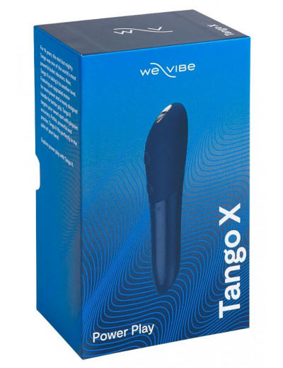 Синяя водонепроницаемая вибропуля We-Vibe Tango X