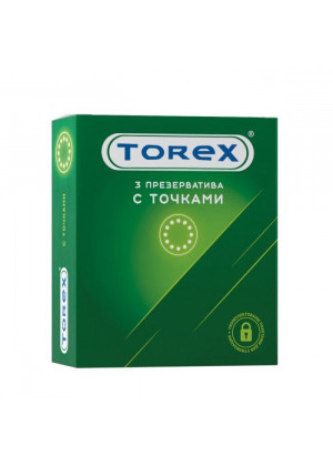 Текстурированные презервативы Torex  С точками  - 3 шт.