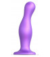 Фиолетовая насадка Strap-On-Me Dildo Plug Curvy size L