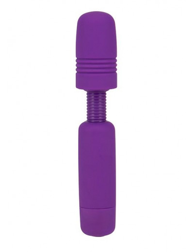 Фиолетовый мини-вибратор POWER TIP JR MASSAGE WAND