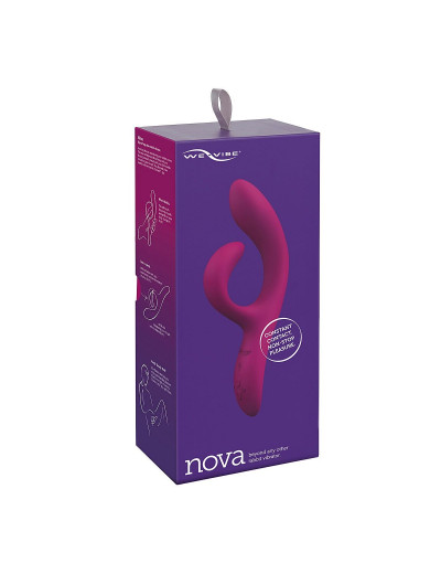 Фиолетовый вибратор-кролик We-Vibe Nova 2 - 20,5 см.