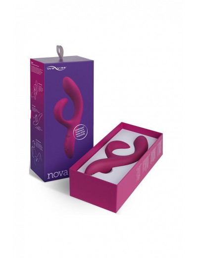 Фиолетовый вибратор-кролик We-Vibe Nova 2 - 20,5 см.