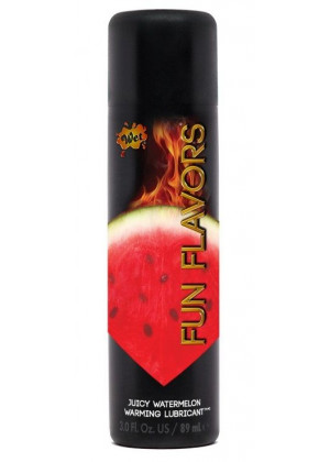 Разогревающий лубрикант Fun Flavors 4-in-1 Juicy Watermelon с ароматом арбуза - 89 мл.