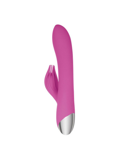 Розовый вибратор-кролик Eve s Clit Tickling Rabbit - 20,4 см.