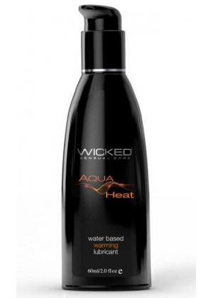 Согревающий лубрикант на водной основе Wicked AQUA HEAT - 60 мл.