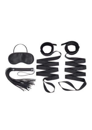 Эротический набор 4PC Bondage Bed Strap   Flogger Kit