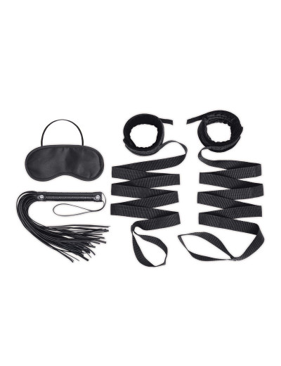 Эротический набор 4PC Bondage Bed Strap   Flogger Kit