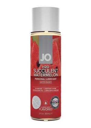 Лубрикант на водной основе с ароматом арбуза JO Flavored Watermelon - 60 мл.