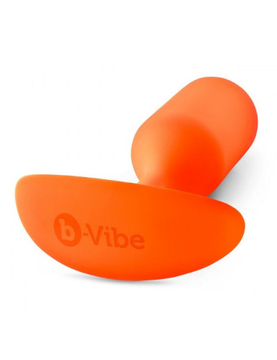 Оранжевая пробка для ношения B-vibe Snug Plug 3 - 12,7 см.