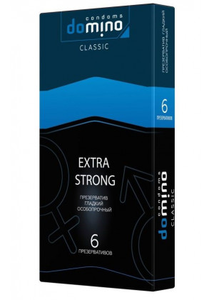 Суперпрочные презервативы DOMINO Classic Extra Strong - 6 шт.