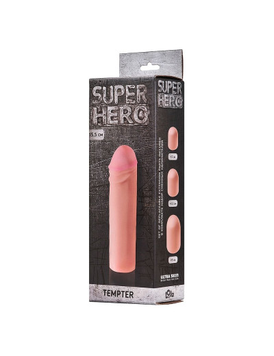 Фаллоудлинитель SUPER HERO Tempter - 16 см.