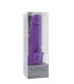 Фиолетовый вибратор с лепестками в основании PURRFECT SILICONE CLASSIC 7INCH PURPLE - 18 см.