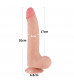 Телесный фаллоимитатор 8.5 Sliding Skin Dual Layer Dong - 20 см.