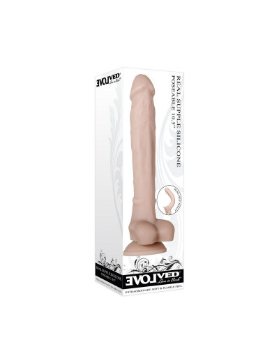 Гибкий фаллоимитатор Real Supple Poseable - 26 см.