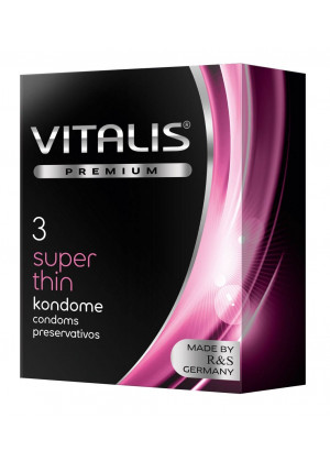 Ультратонкие презервативы VITALIS PREMIUM super thin - 3 шт.