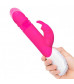 Розовый пульсирующий вибромассажер G-Spot Thrusting Rabbit - 24 см.