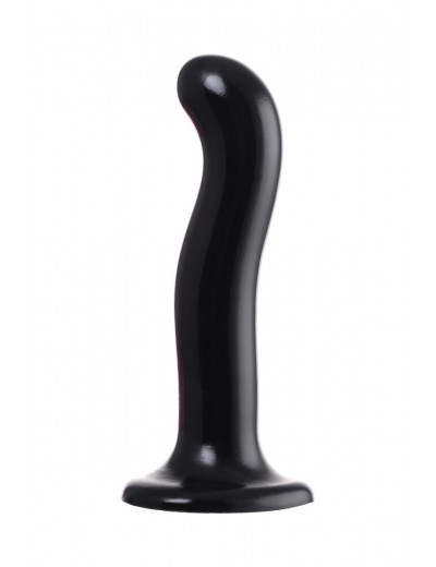 Черный стимулятор для пар P G-Spot Dildo Size M - 18 см.