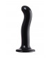 Черный стимулятор для пар P G-Spot Dildo Size M - 18 см.