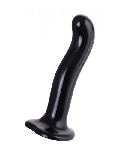 Черный стимулятор для пар P G-Spot Dildo Size M - 18 см.