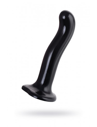 Черный стимулятор для пар P G-Spot Dildo Size M - 18 см.