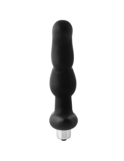 Черная вибропробка для простаты FantASStic Vibrating Prostate Plug - 14,5 см.