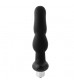 Черная вибропробка для простаты FantASStic Vibrating Prostate Plug - 14,5 см.