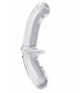 Прозрачный двусторонний стеклянный фаллоимитатор Satisfyer Double Crystal - 19,5 см.