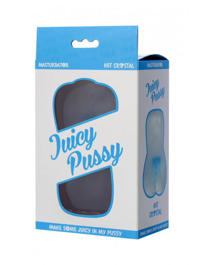 Прозрачный реалистичный мастурбатор Juicy Pussy Hot Crystal