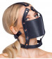 Черный намордник с кляпом-шаром Head Harness With A Gag