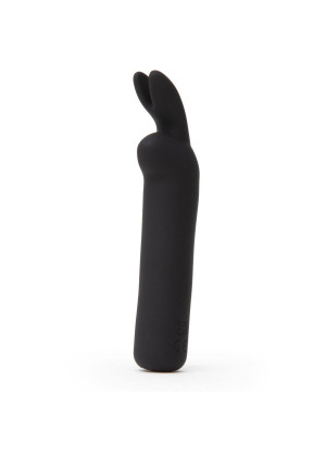 Черная вибропуля с ушками Rechargeable Rabbit Ears Bullet Vibrator