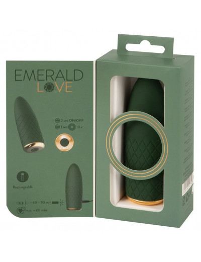 Зеленый мини-вибратор Luxurious Mini Vibrator - 11,5 см.