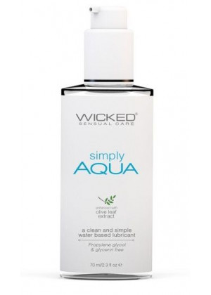 Легкий лубрикант на водной основе Wicked Simply AQUA - 70 мл.