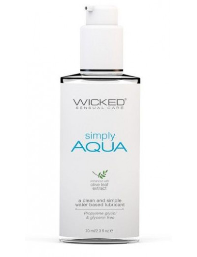 Легкий лубрикант на водной основе Wicked Simply AQUA - 70 мл.