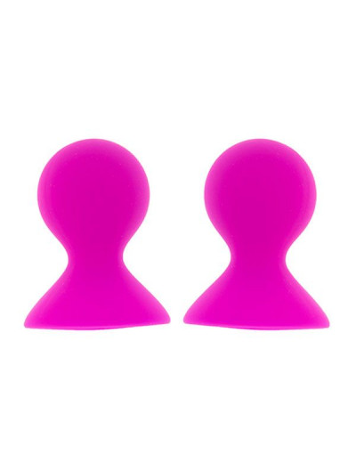 Ярко-розовые помпы для сосков LIT-UP NIPPLE SUCKERS LARGE PINK