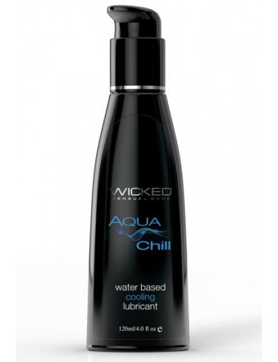 Охлаждающий лубрикант на водной основе Wicked AQUA CHILL - 120 мл.