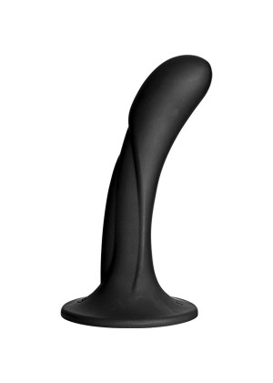 Черная изогнутая насадка Vac-U-Lock G-Spot - 16,5 см.