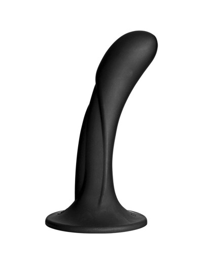 Черная изогнутая насадка Vac-U-Lock G-Spot - 16,5 см.